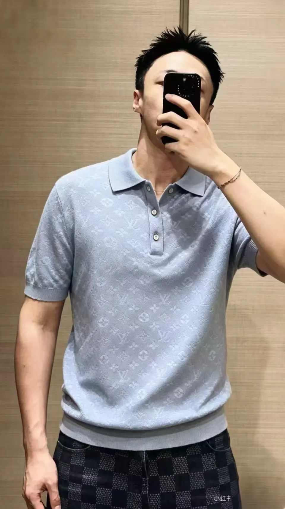 Louis Vuitton/ Light Blue Polo